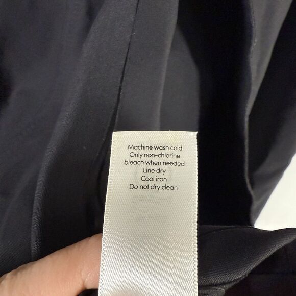 Athleta Jacket Women's 4 Solid Black Open Front Pockets Stretch Nylon - Picture 7 of 10